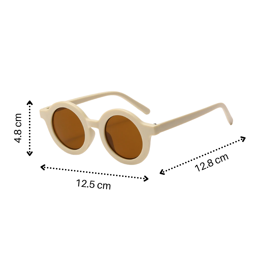Lunettes de soleil rondes vintage pour enfant de 1 à 5 ans