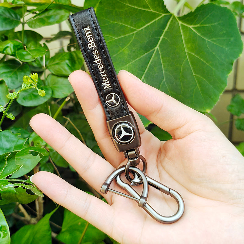 Leather Car Keychain with Customized Logo