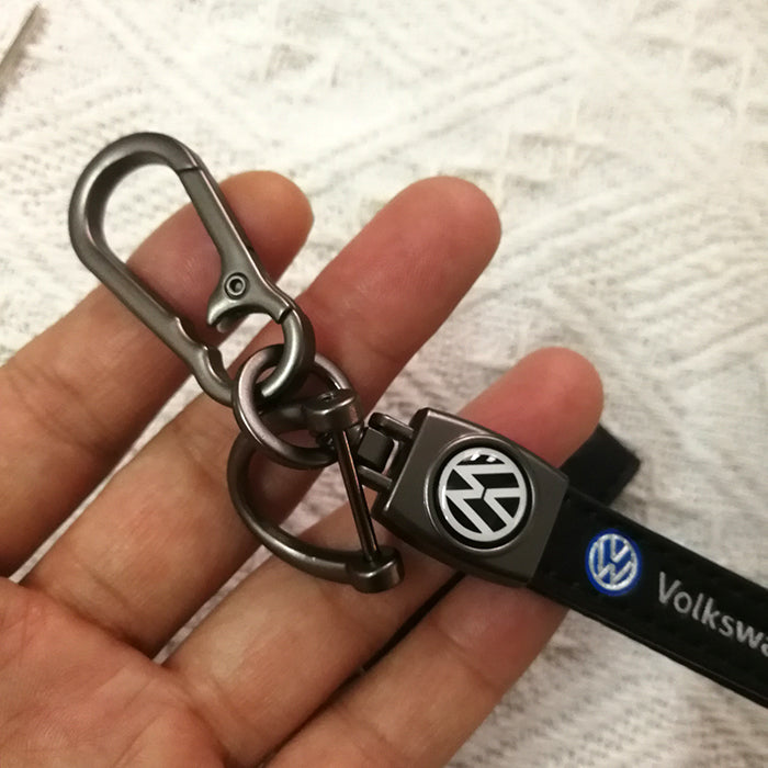 Leather Car Keychain with Customized Logo