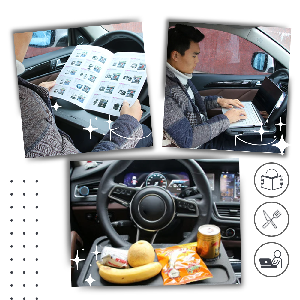 Adaptable Steering Wheel Desk