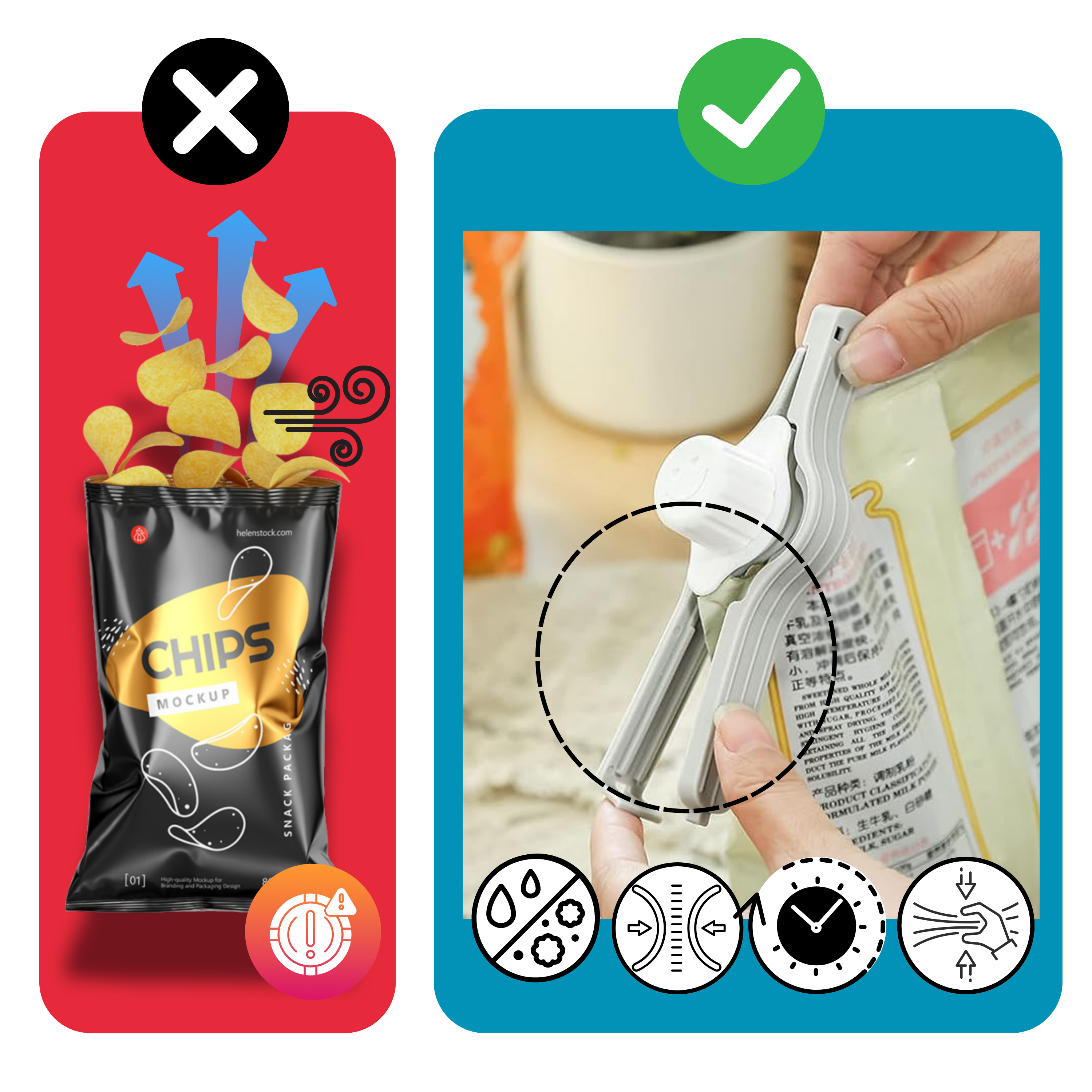 Airtight Chip Bag Clips