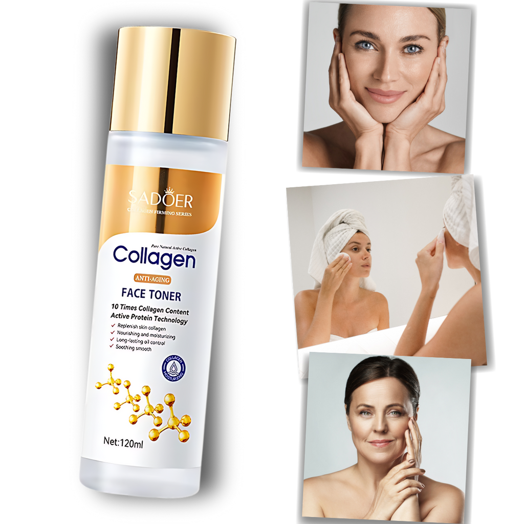 Lotion tonique au collagène éclaircissante anti-âge