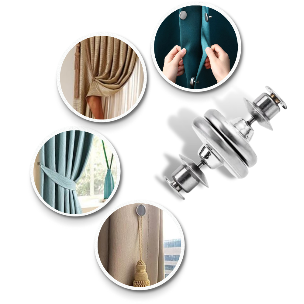 Clips magnétiques anti-fuite de lumière pour rideaux