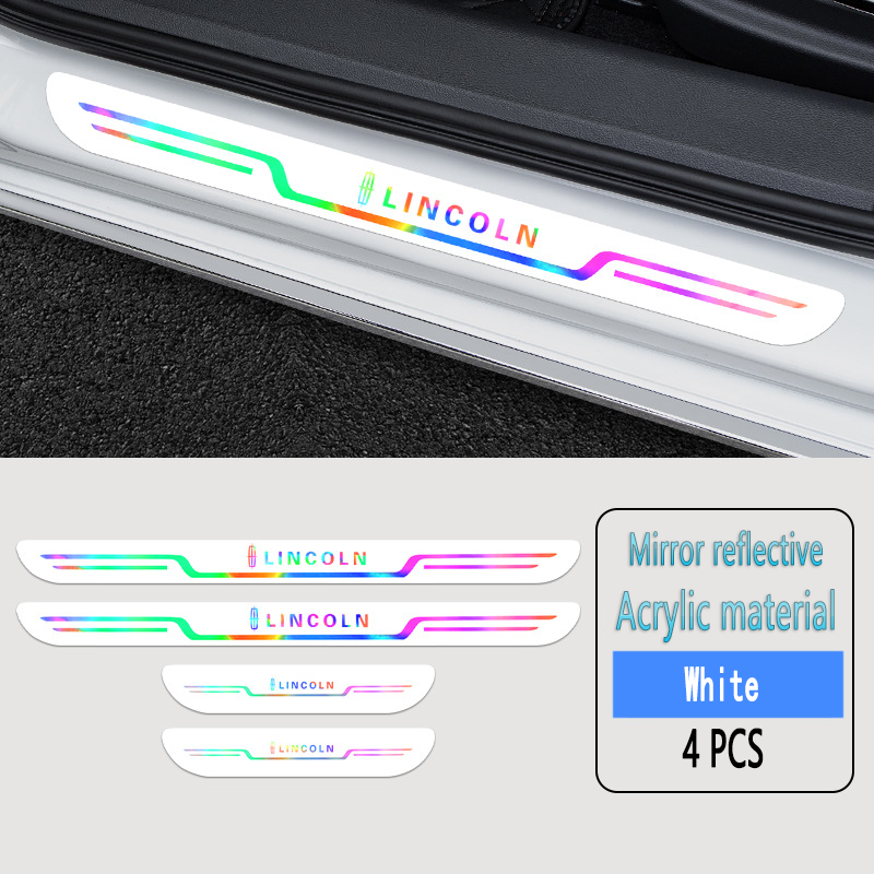 Acrylic Laser Car Anti-Fouling Door Sill Strips🎉4pcs🎉