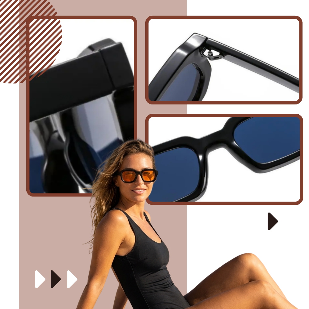 Bold Energy Rectangle UV Sunglasses