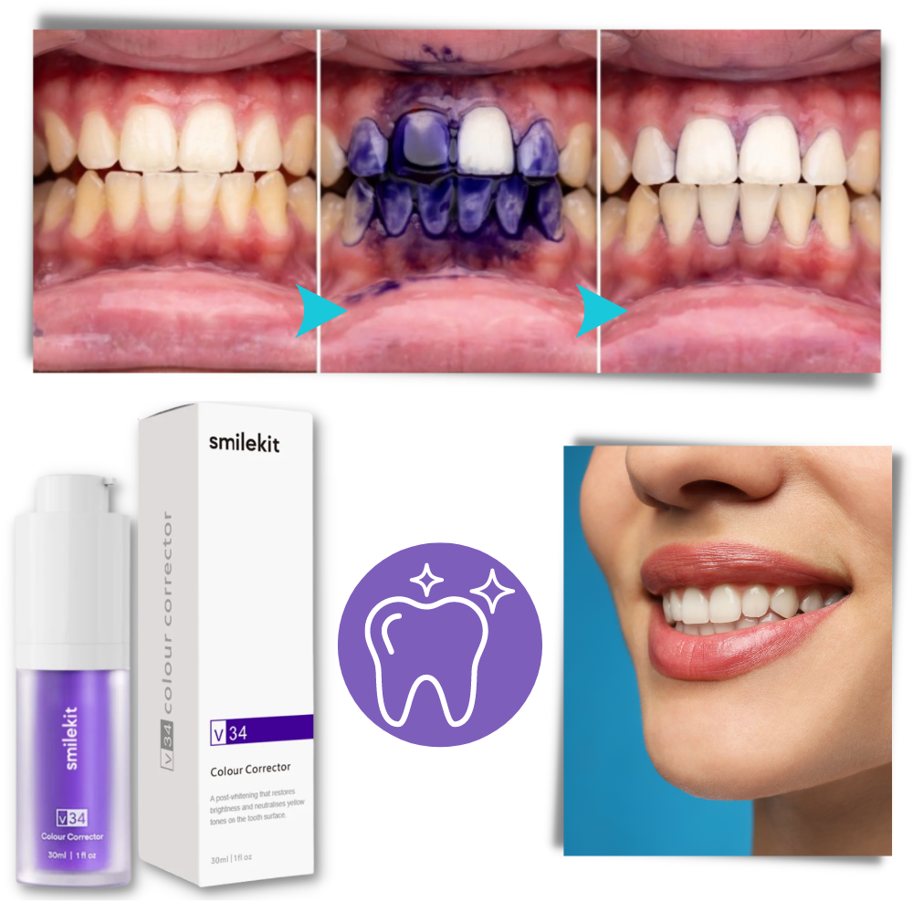Dentifrice violet éclaircissant