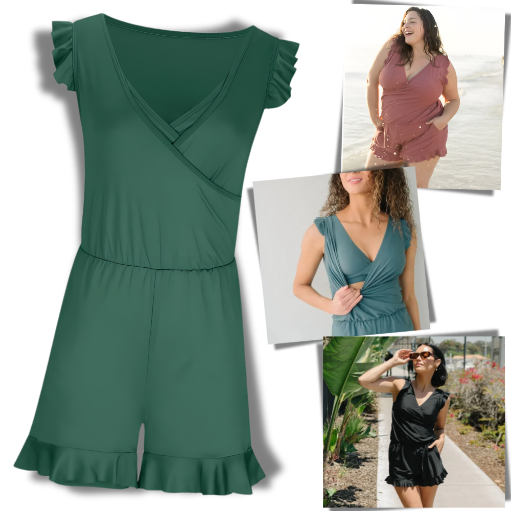 Built In Bra Swim Romper