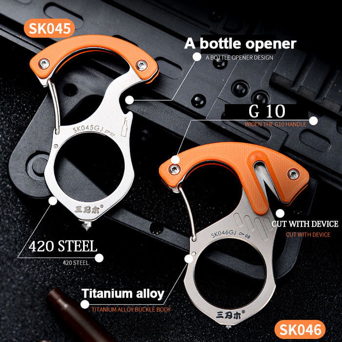 Car Window Breaker & Seatbelt Cutter Keychain