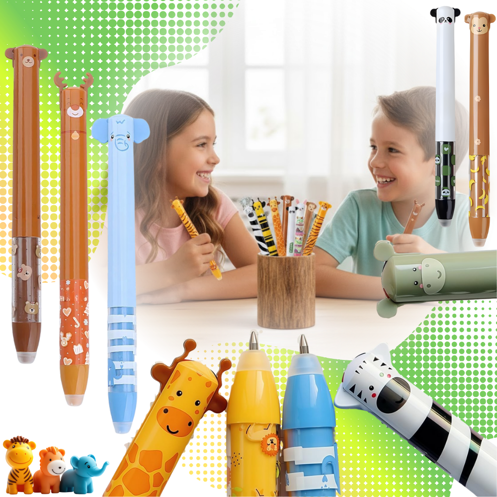 Cartoon Festive Heat Erase Pens