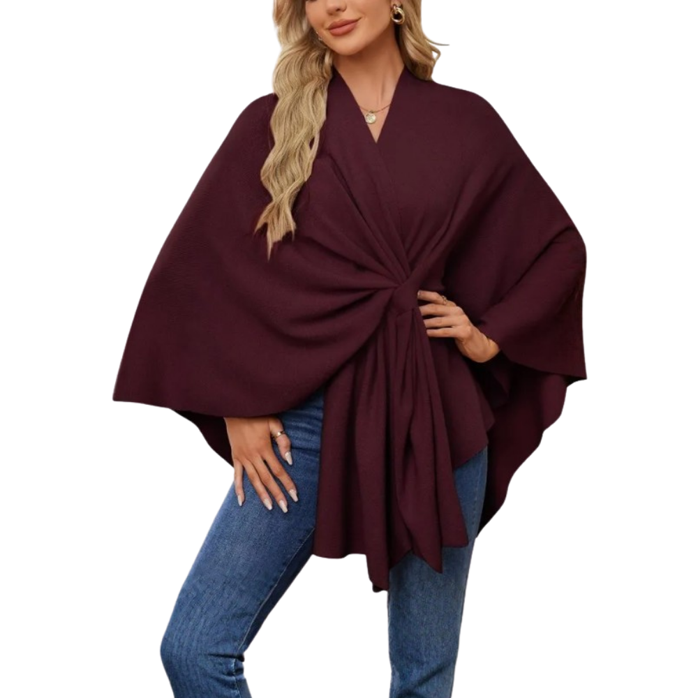 Chic Women Knitted Poncho