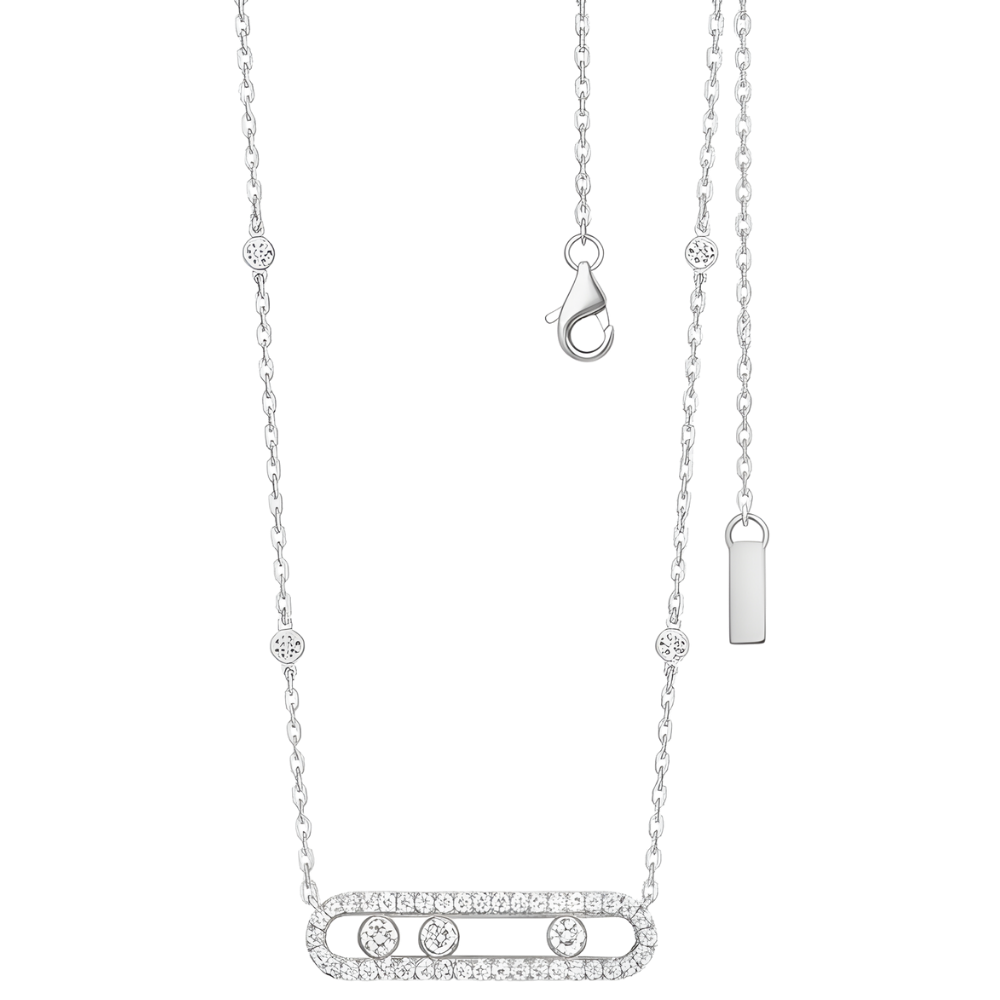 Classic Three Stone Necklace