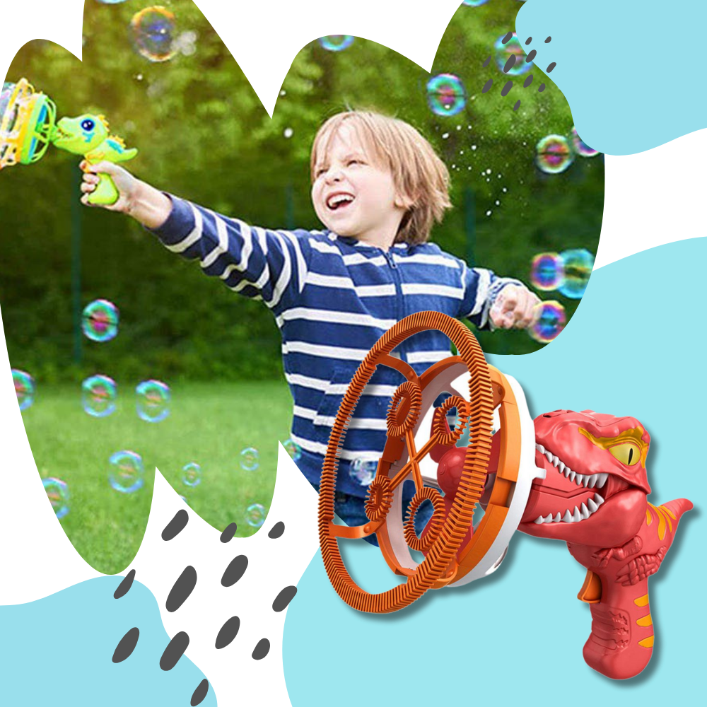 Colorful Dinosaur Bubble Machine