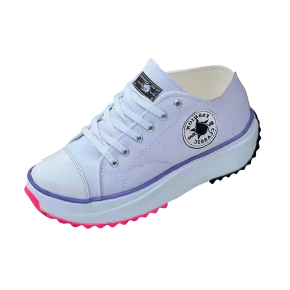 Comfortably Elevated Slip-Free Canvas Sneaker