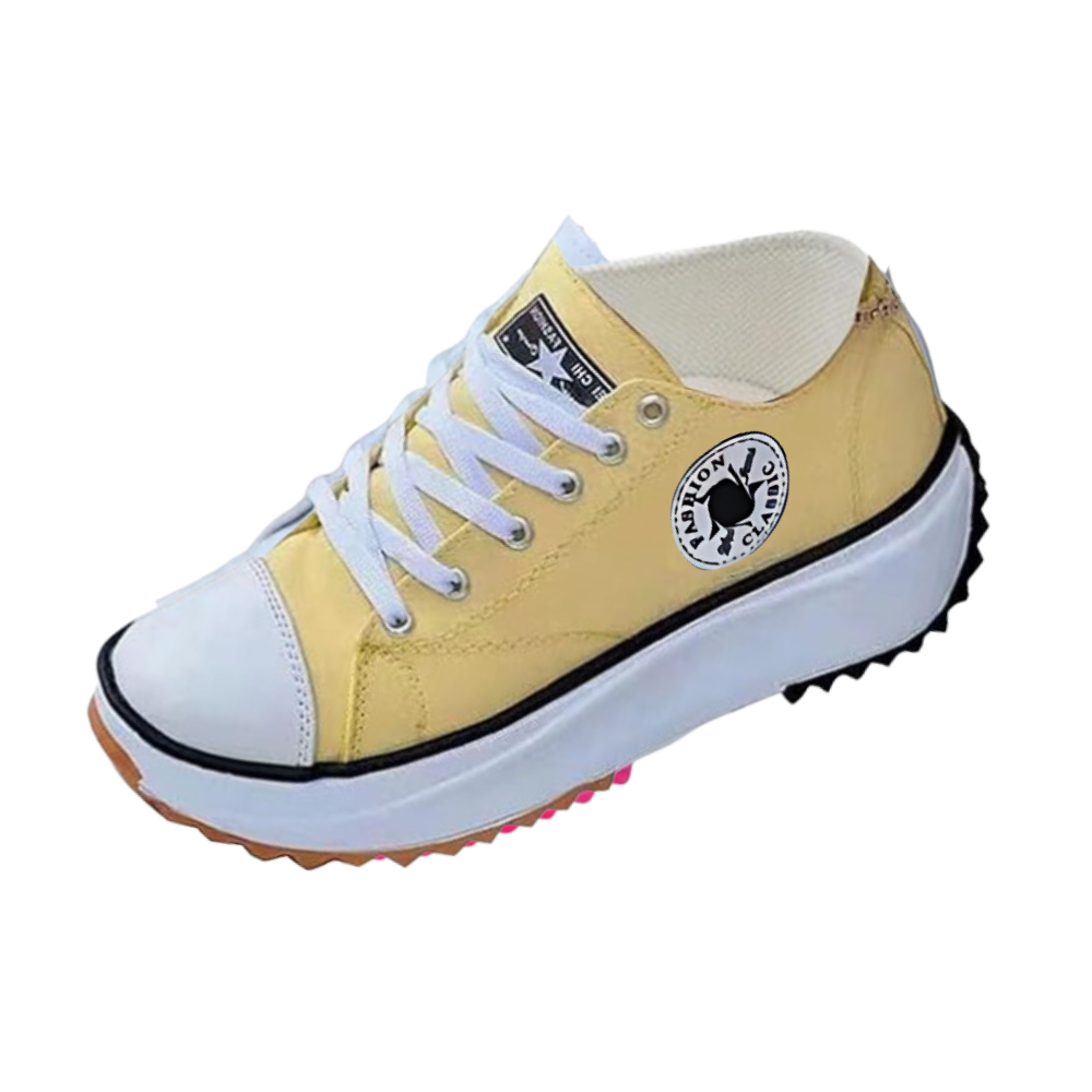 Comfortably Elevated Slip-Free Canvas Sneaker
