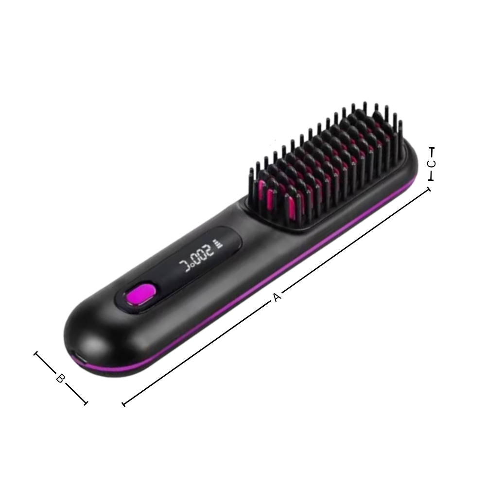 Brosse chauffante lissante sans fil