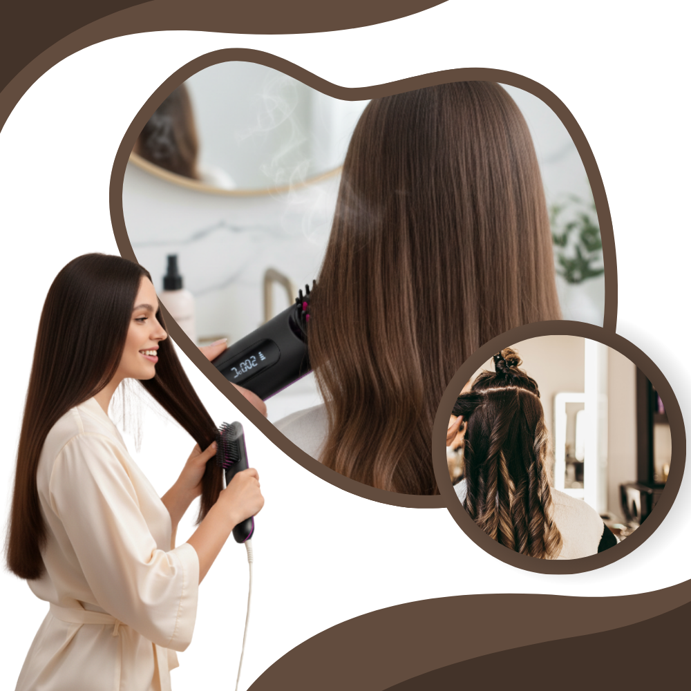 Brosse chauffante lissante sans fil