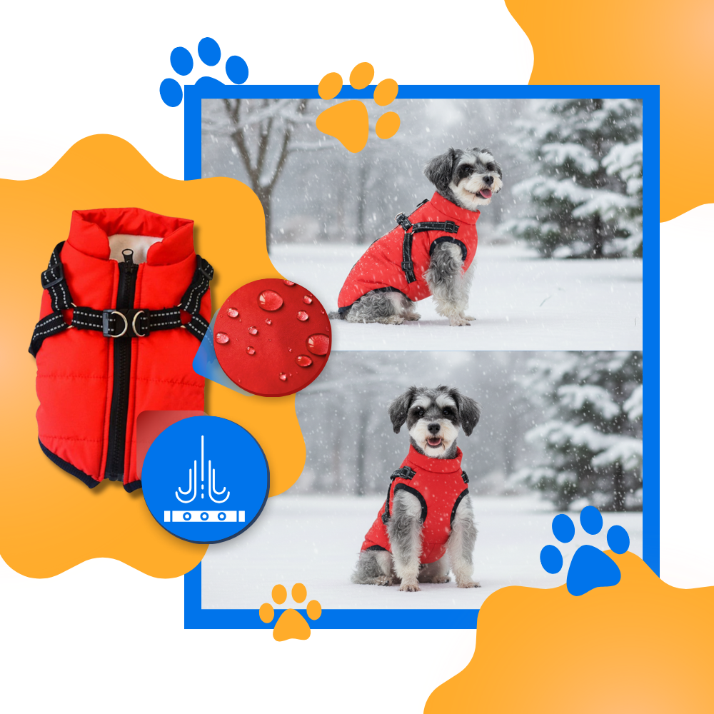 Cozy Dog Harness Winter Jacket