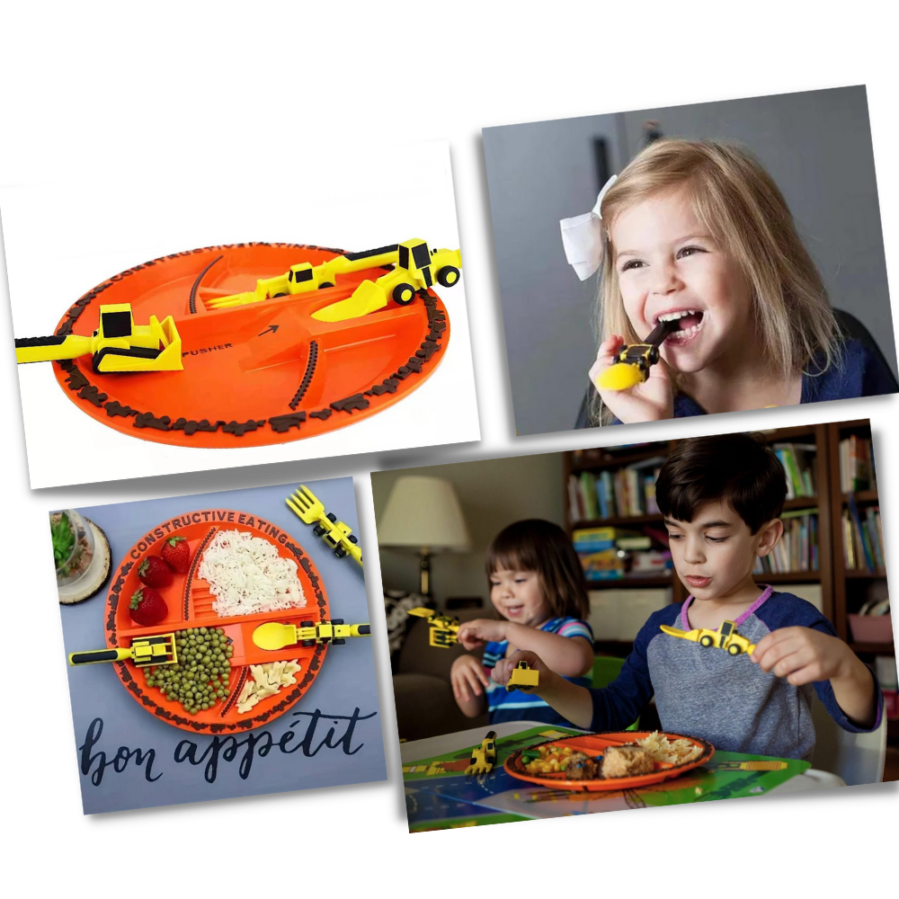 Ensemble d'assiettes et couverts Créatifs