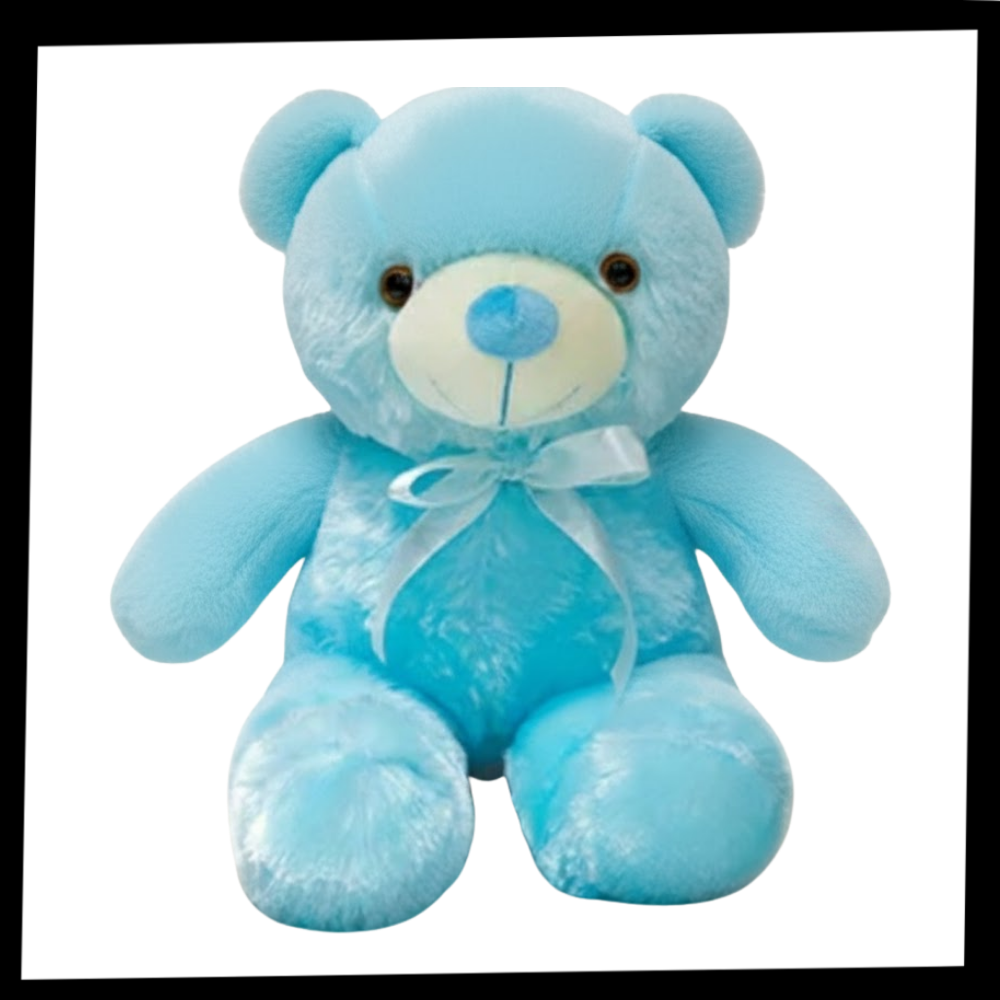 Peluche lumineuse LED en forme d'ourson