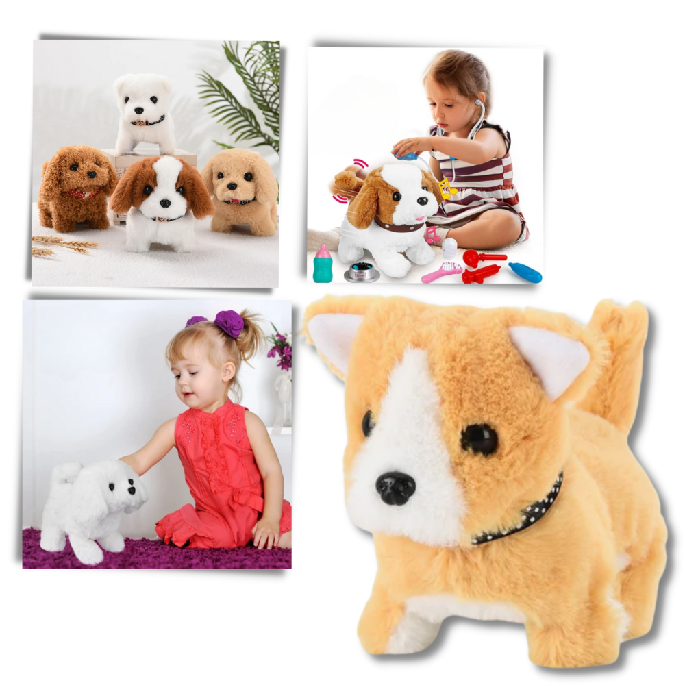 Jouet interactif chiot câlin