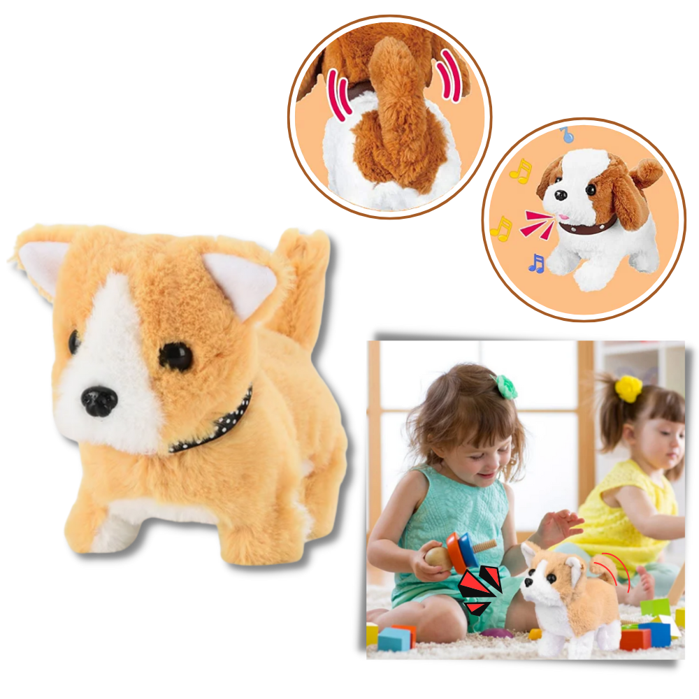 Jouet interactif chiot câlin