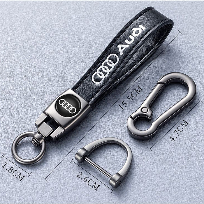 Leather Car Keychain with Customized Logo