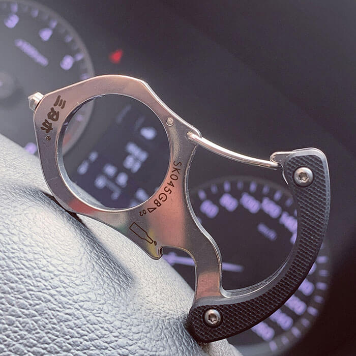 Car Window Breaker & Seatbelt Cutter Keychain