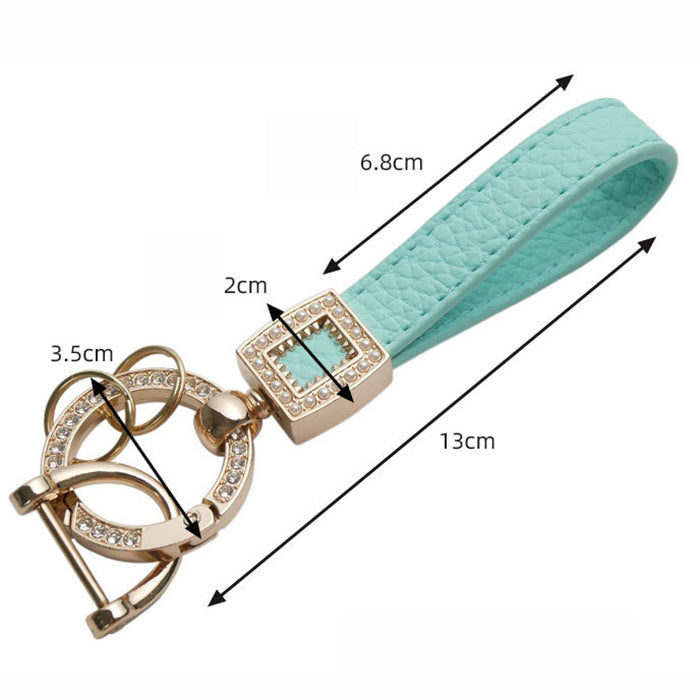 Women's Leather Keychain for Car Keys