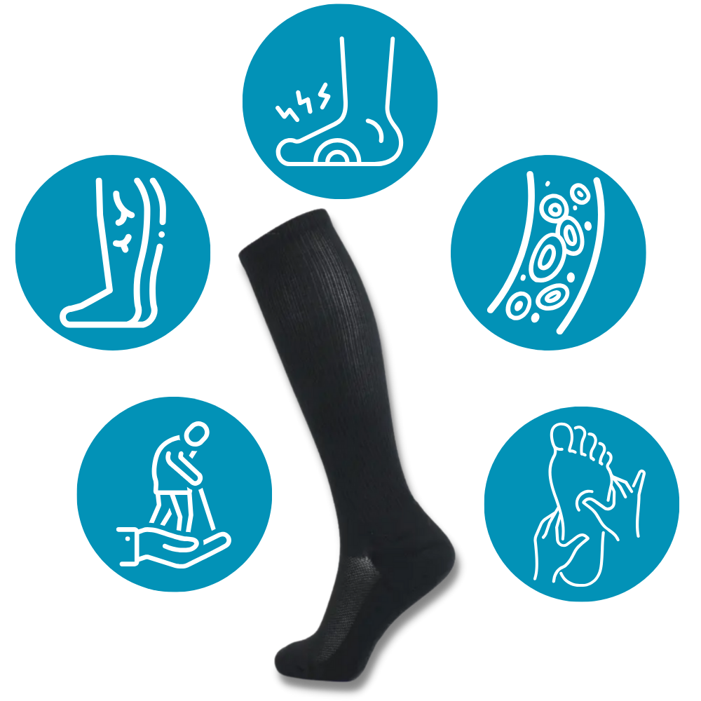 Diabetic compression socks