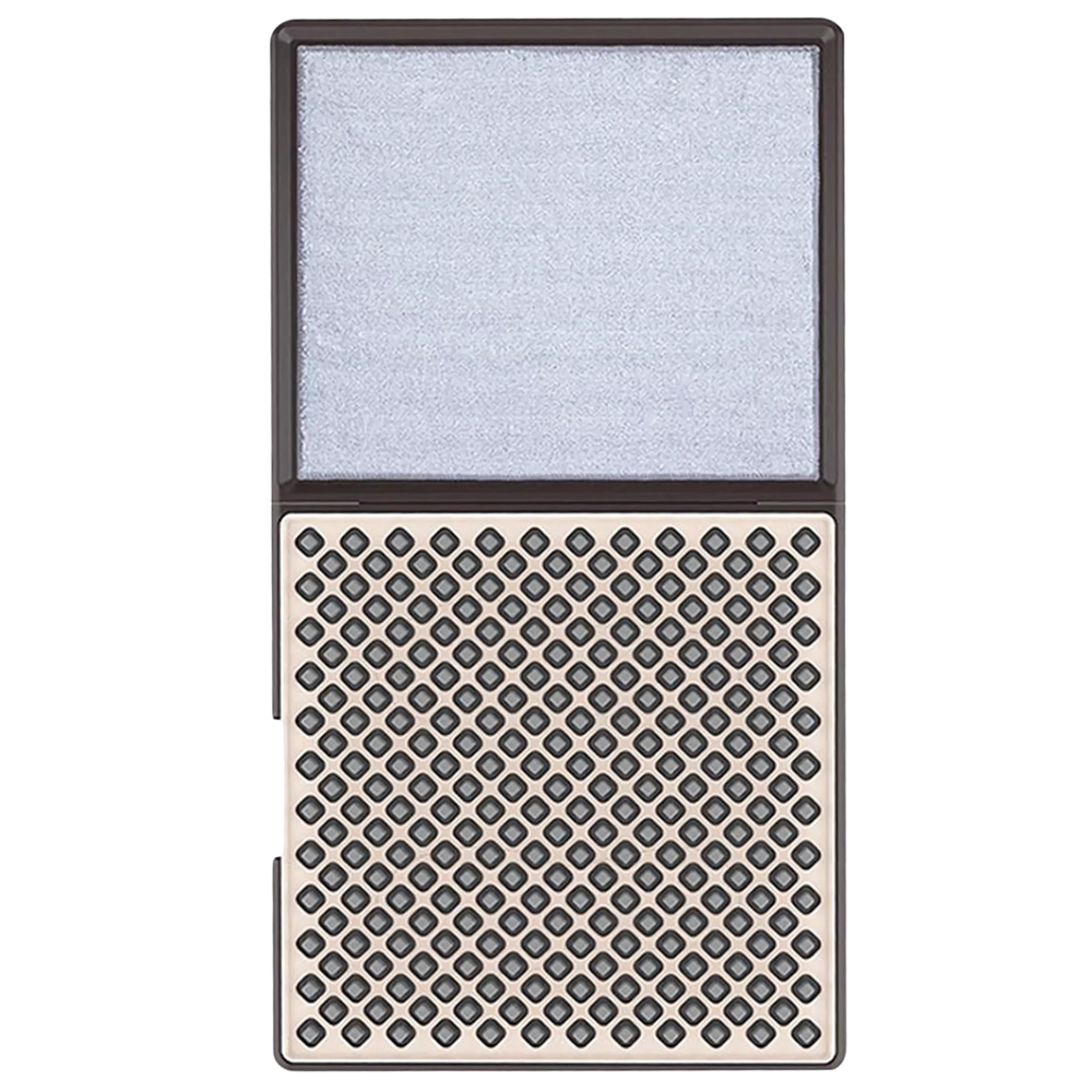 Dual Cleaning Zones Sanitizing Door Mat