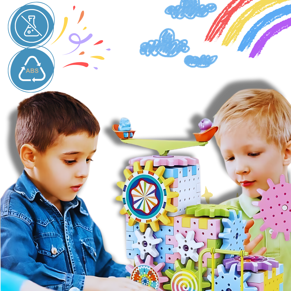 Dual Operation Educational Gear Building Blocks