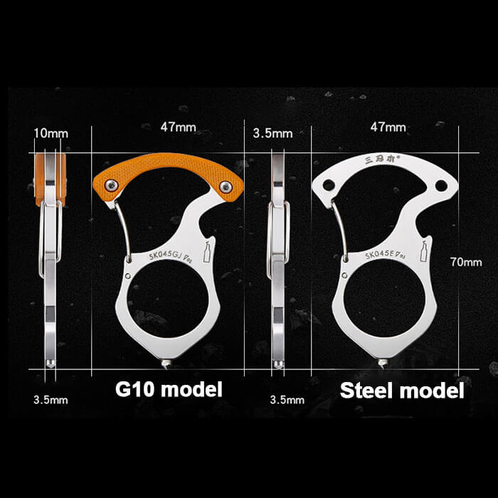 Car Window Breaker & Seatbelt Cutter Keychain