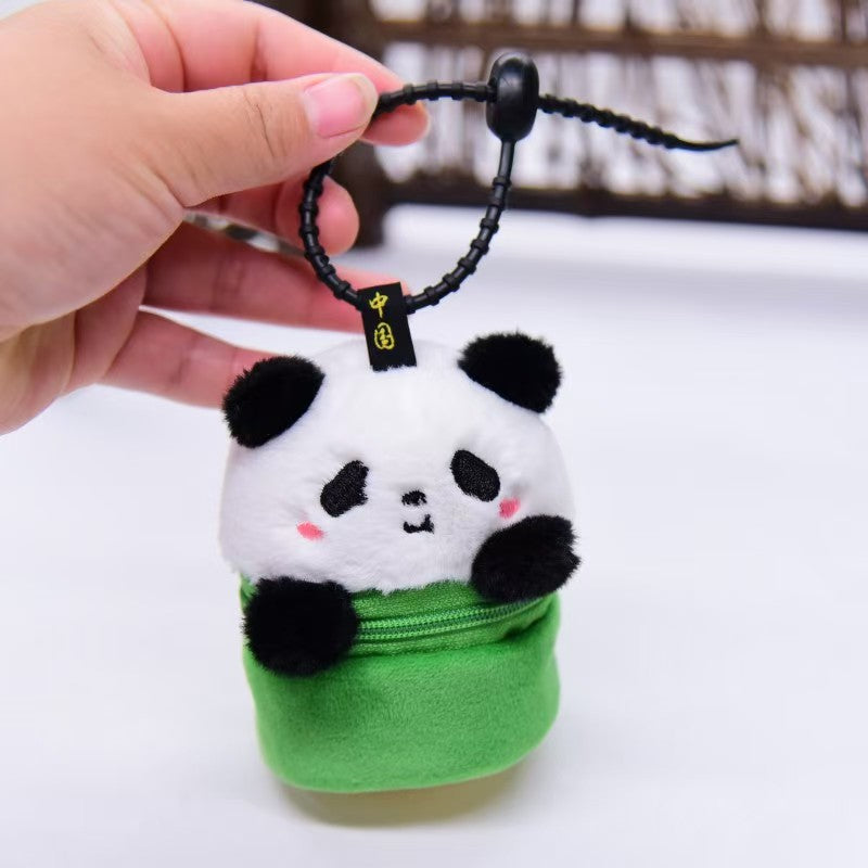 2pcs/set Plush Capybara Coin Purses Keychain Charm