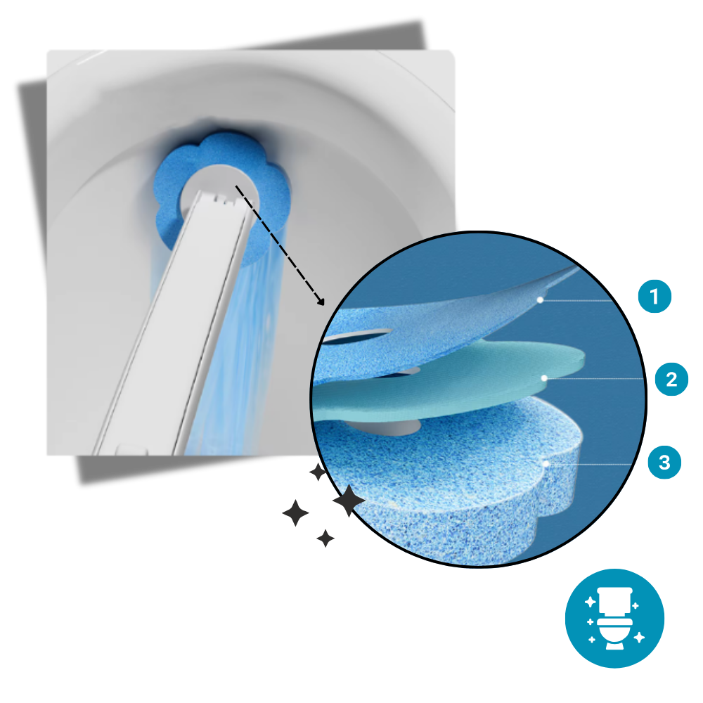 Efficient Cleaning Disposable Toilet Brush