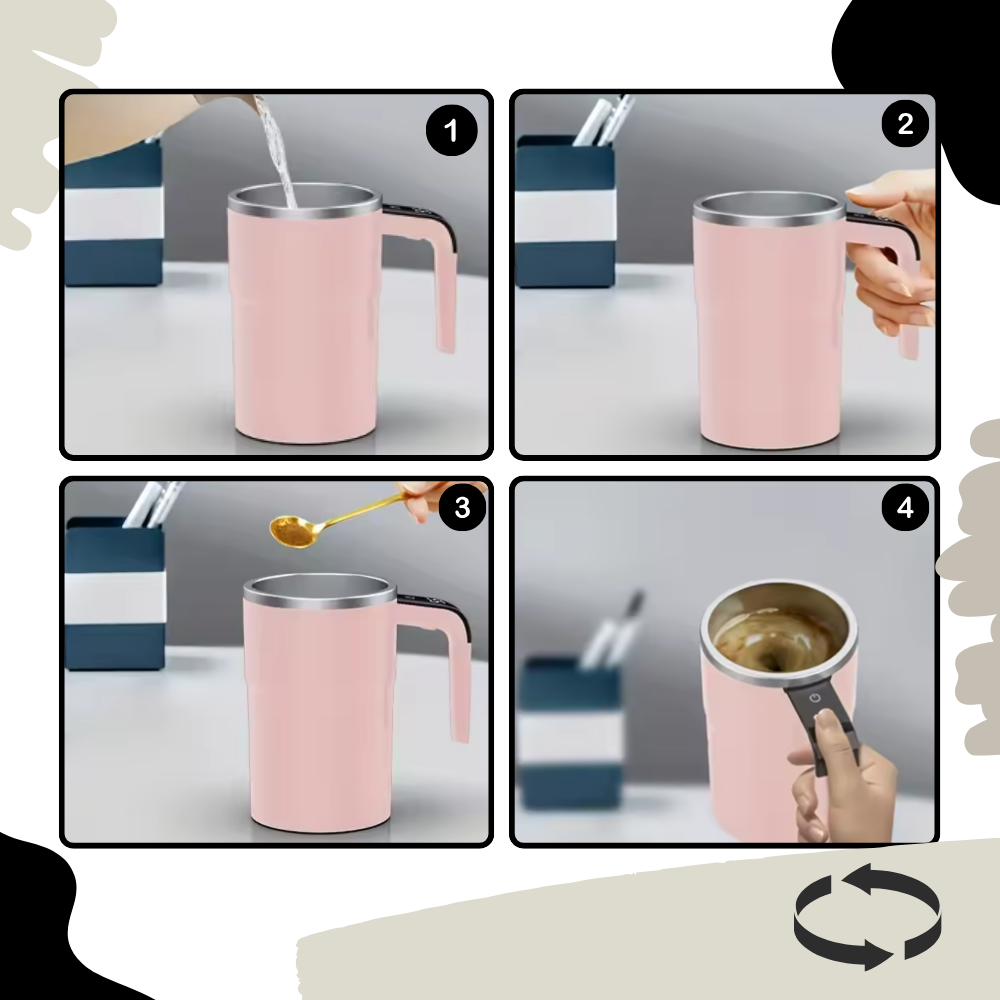 Tasse intelligente avec mélangeur automatique