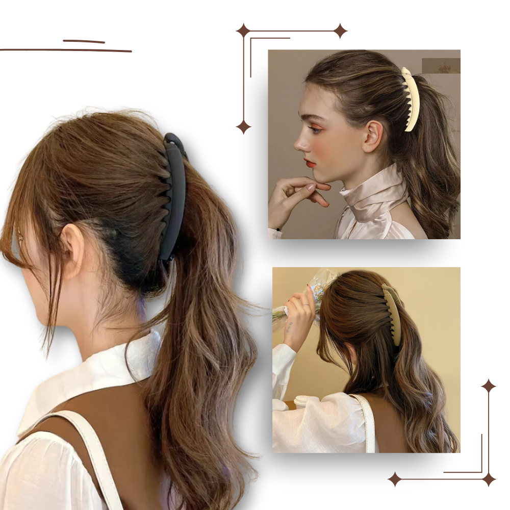 Clip élégant pour queue de cheval