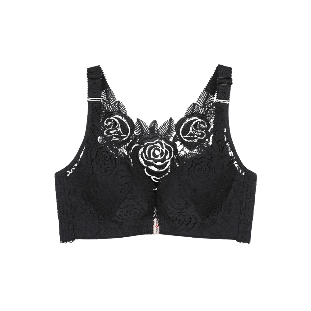 Elegant Rose Push-up Lace Bra