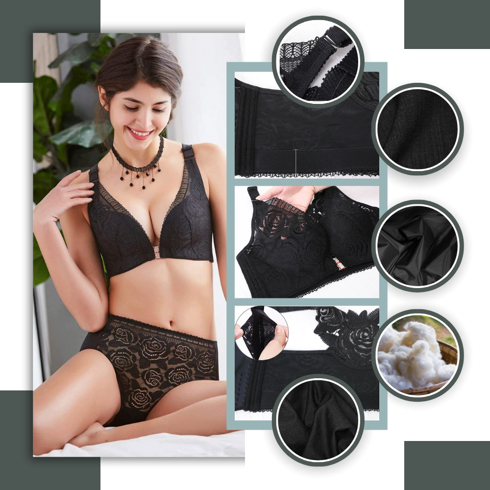 Soutien-gorge push-up élégant en dentelle