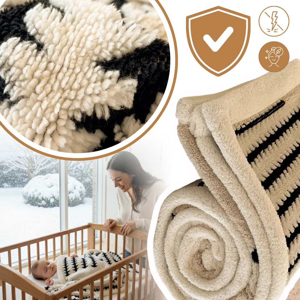 Couverture d'hiver molletonnée et moelleuse