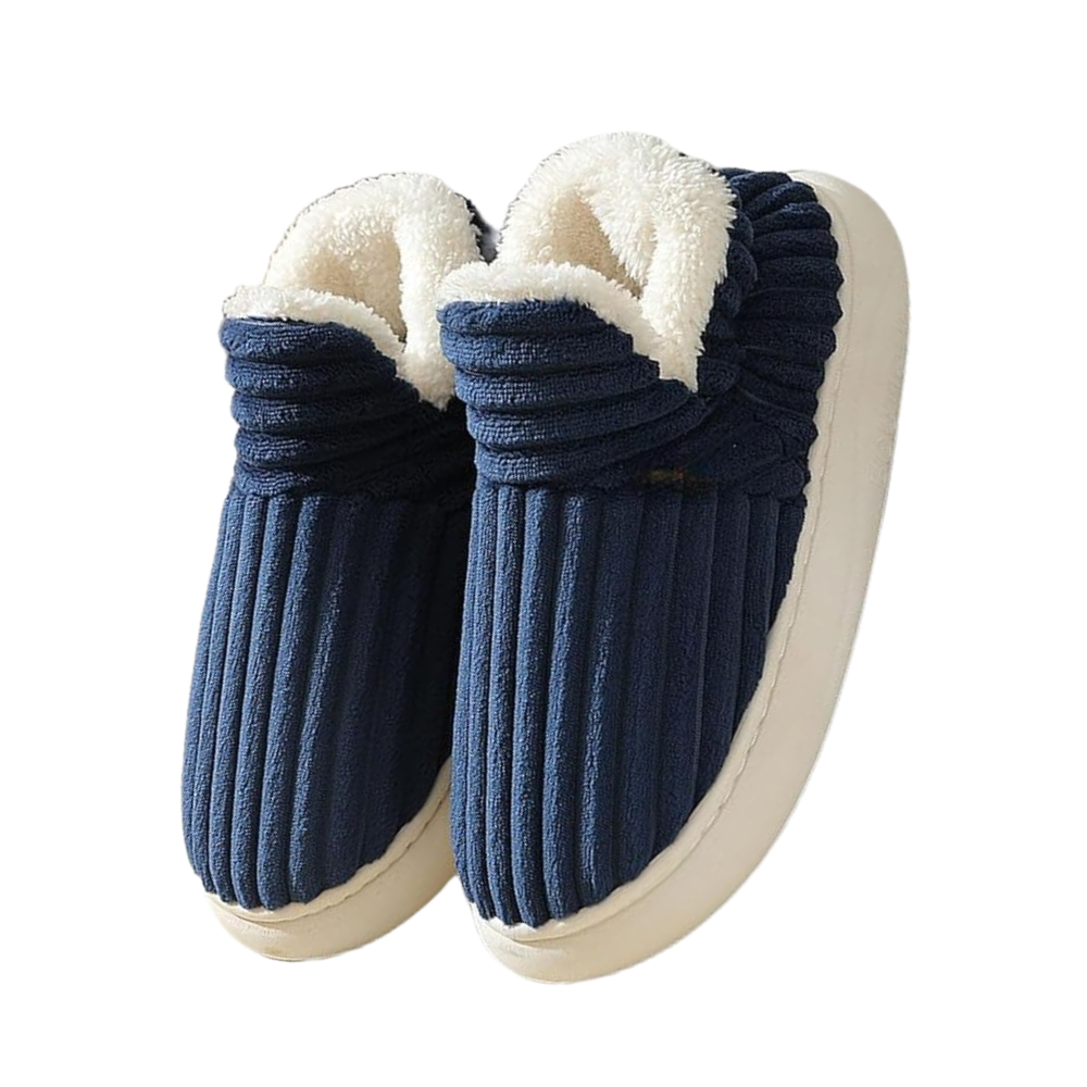 Fluffy Plush House Slip-On