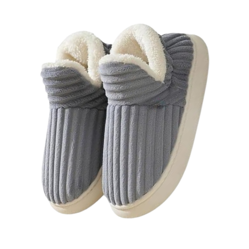 Fluffy Plush House Slip-On