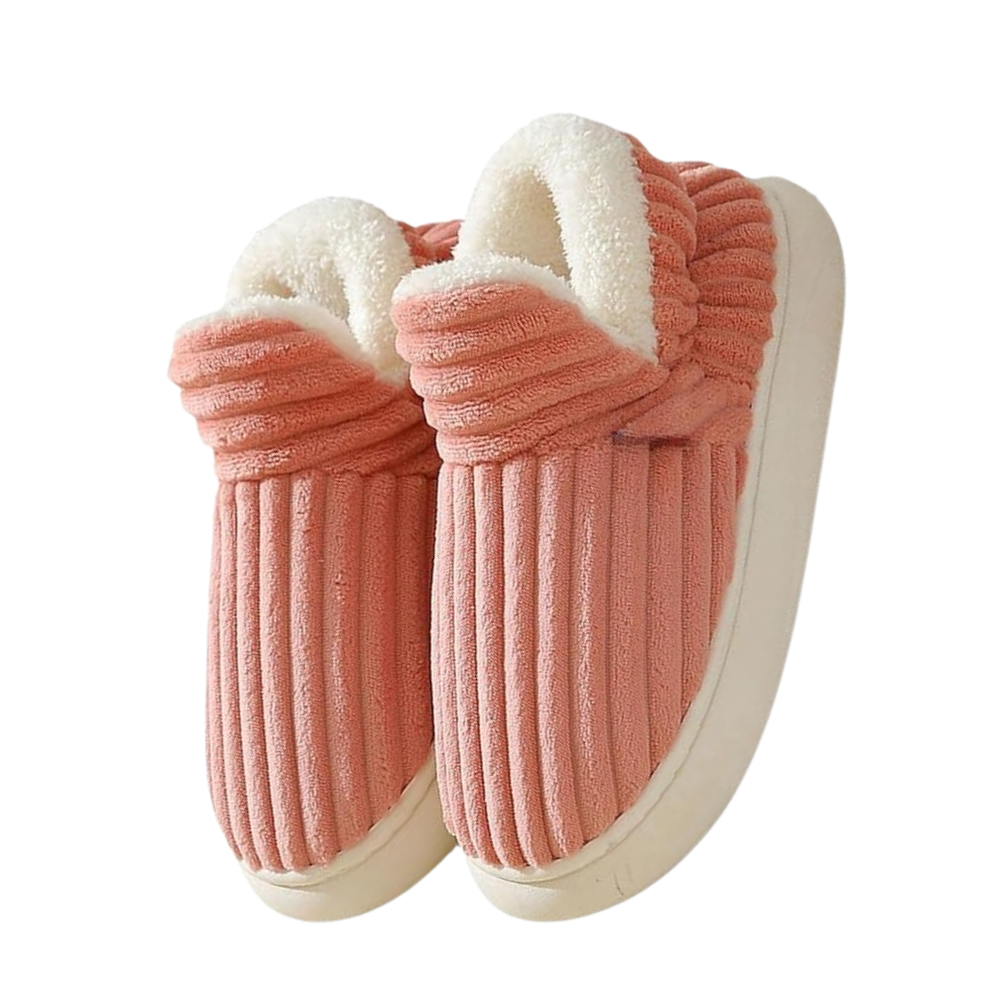 pantoufles d'intérieur douillettes en peluche moelleuse