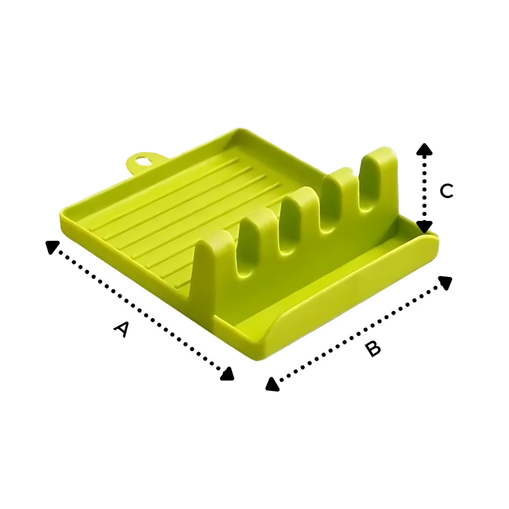 Support de spatules antidérapant à quatre emplacements