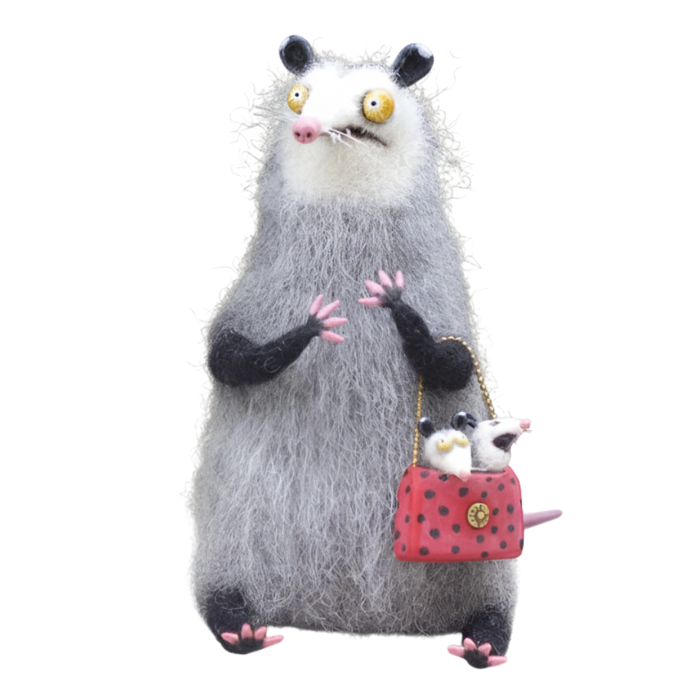 Funny Disheveled Decor Cat