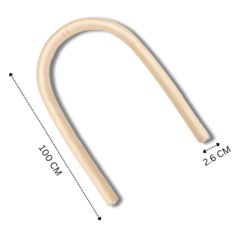 Heatless Curling Rod Headband Ribbon Silk