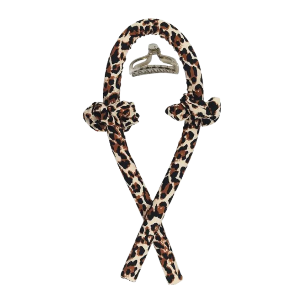 Heatless Curling Rod Headband Ribbon Silk