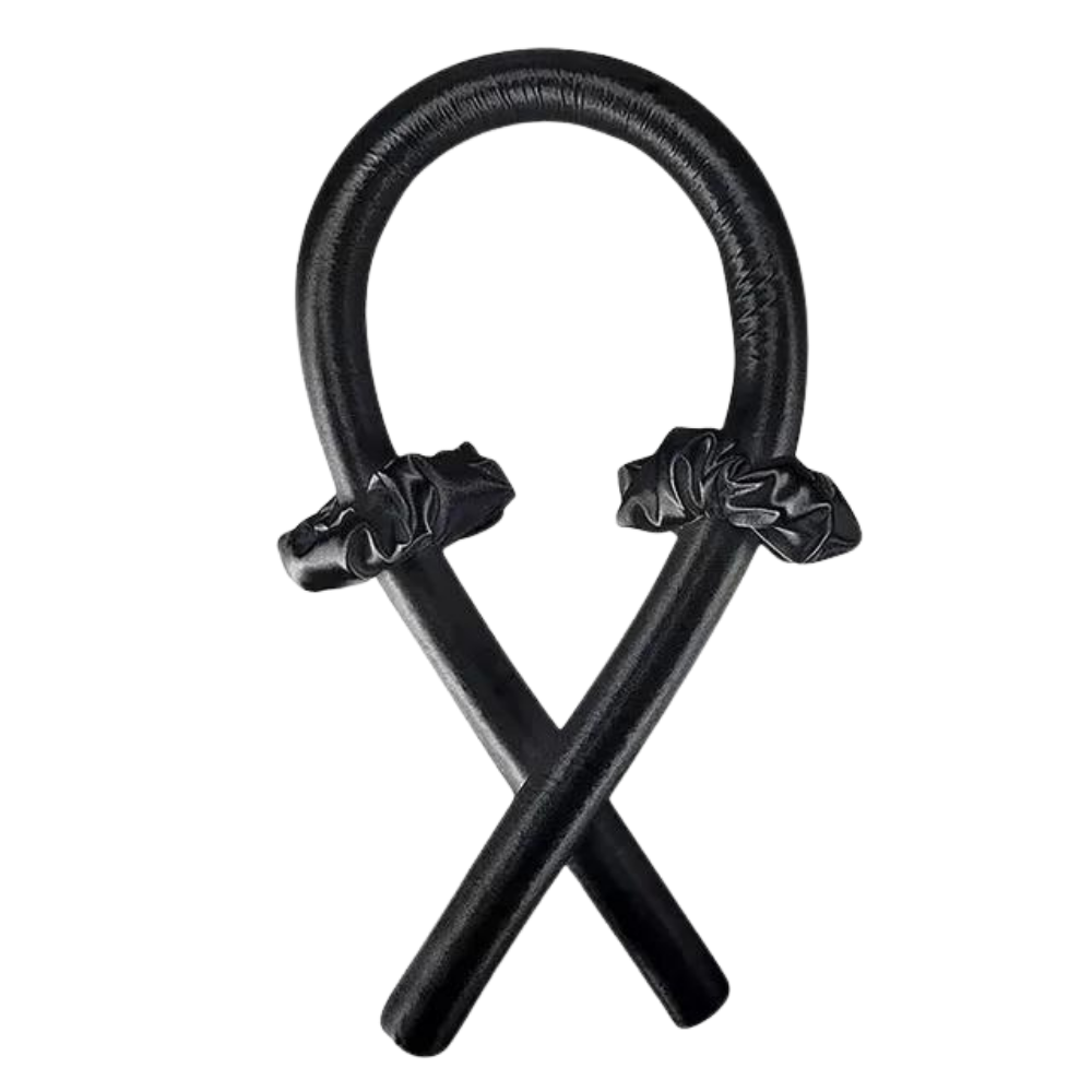 Heatless Curling Rod Headband Ribbon Silk