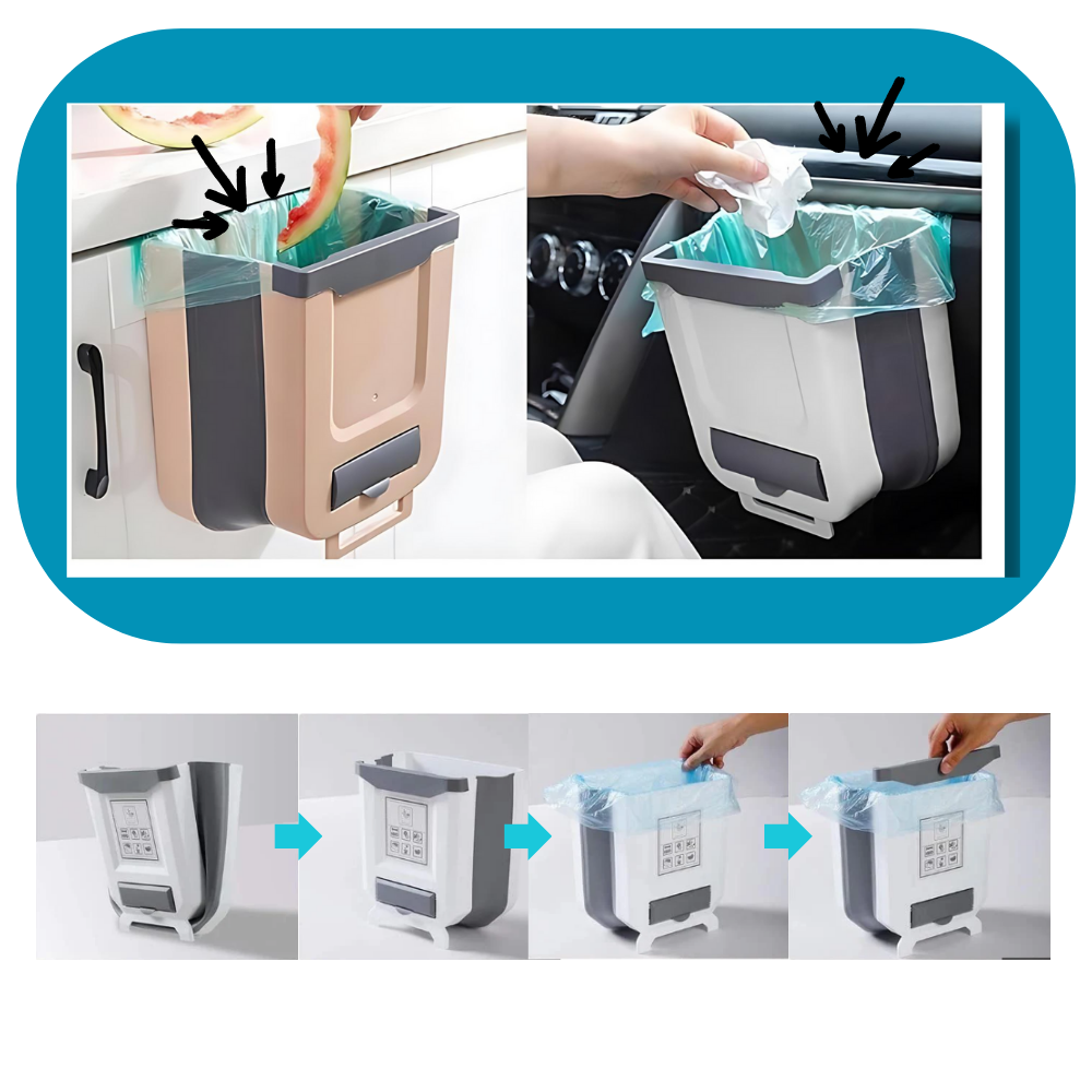 High Capacity Collapsible Trash Can