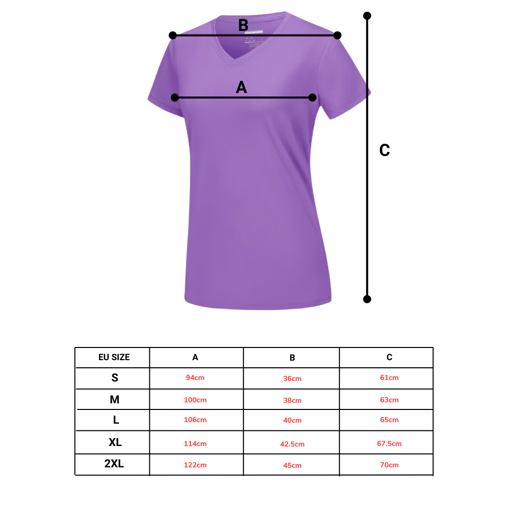 T-shirt rafraîchissant col en V pour femme