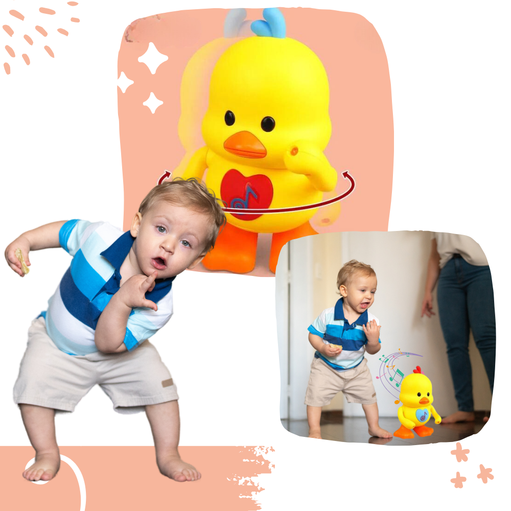 Interactive Light-Up Dancing Duck Toy